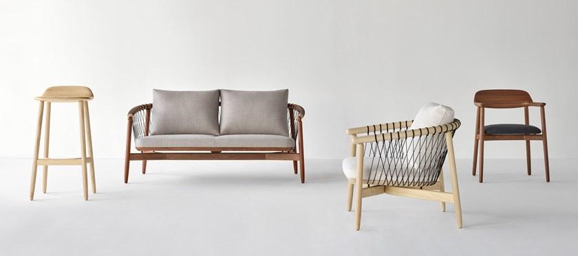 Herman Miller Стул из дерева и ткани с подлокотниками Crosshatch sun-id-1353326 - Вид №5