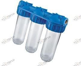 ATLAS FILTRI  Водяные фильтры из 3 частей TRIPLEX PLUS 3P BX 