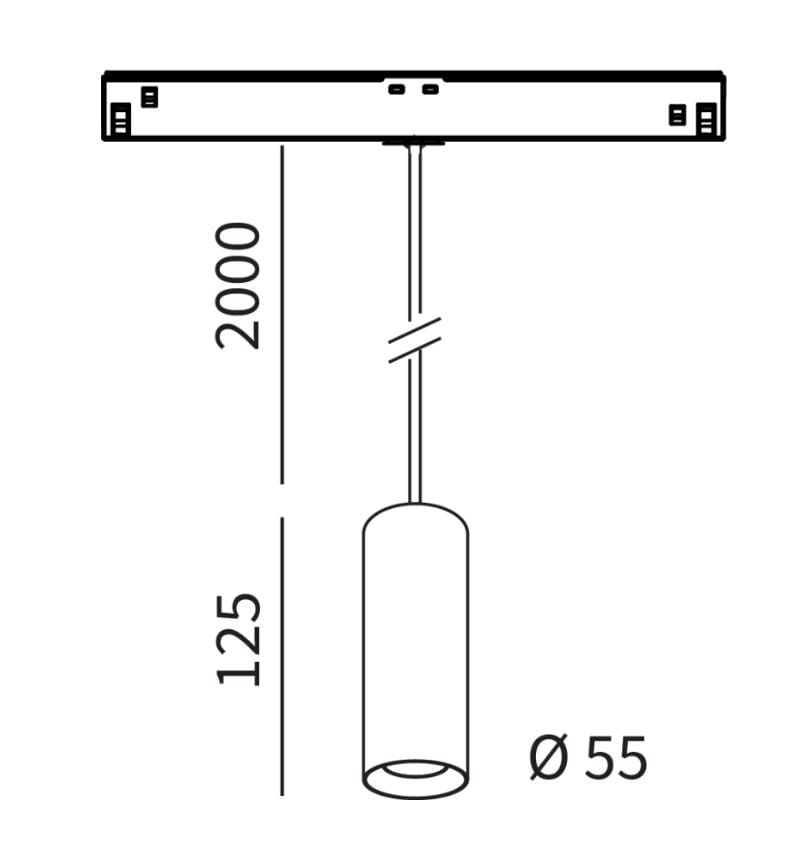 Экструдированный алюминиевый подвесной светильник с регулируемой яркостью Lucifero's мини-трек-потолок ARCH-00133524 - Вид №4