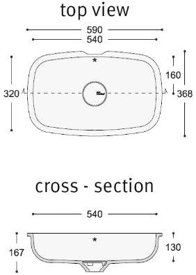 7610 Накладная раковина на столешницу  овальная Corian® Design  - Вид №4