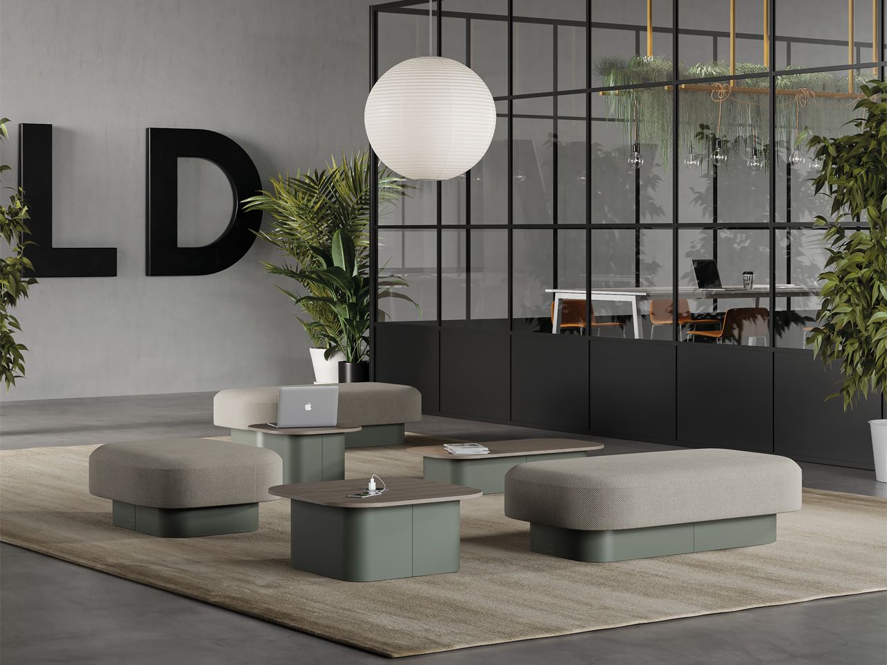 Прямоугольный пуф из ткани FREZZA Afina ARCH-00069820 - Вид №1