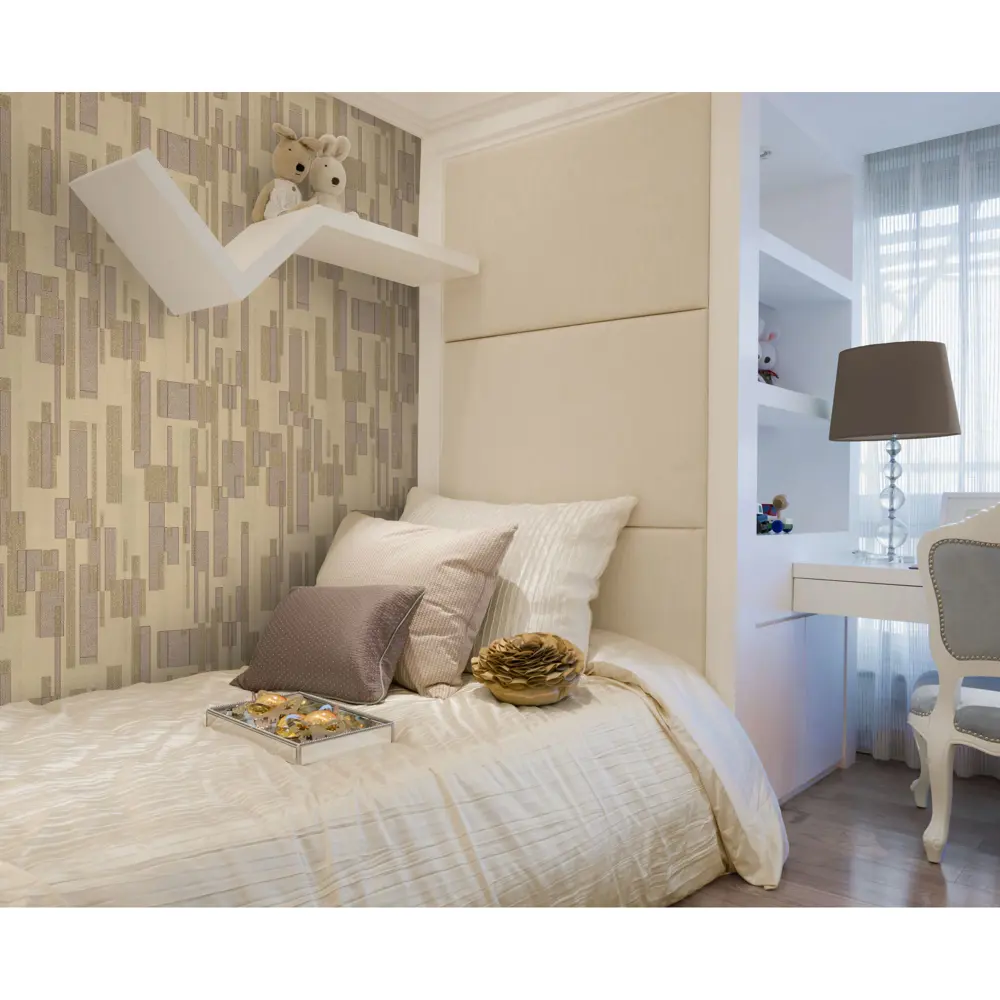 Обои флизелиновые Palitra Home Cascade бежевые 1.06 м 319-22 STLM-2012018 - Вид №4