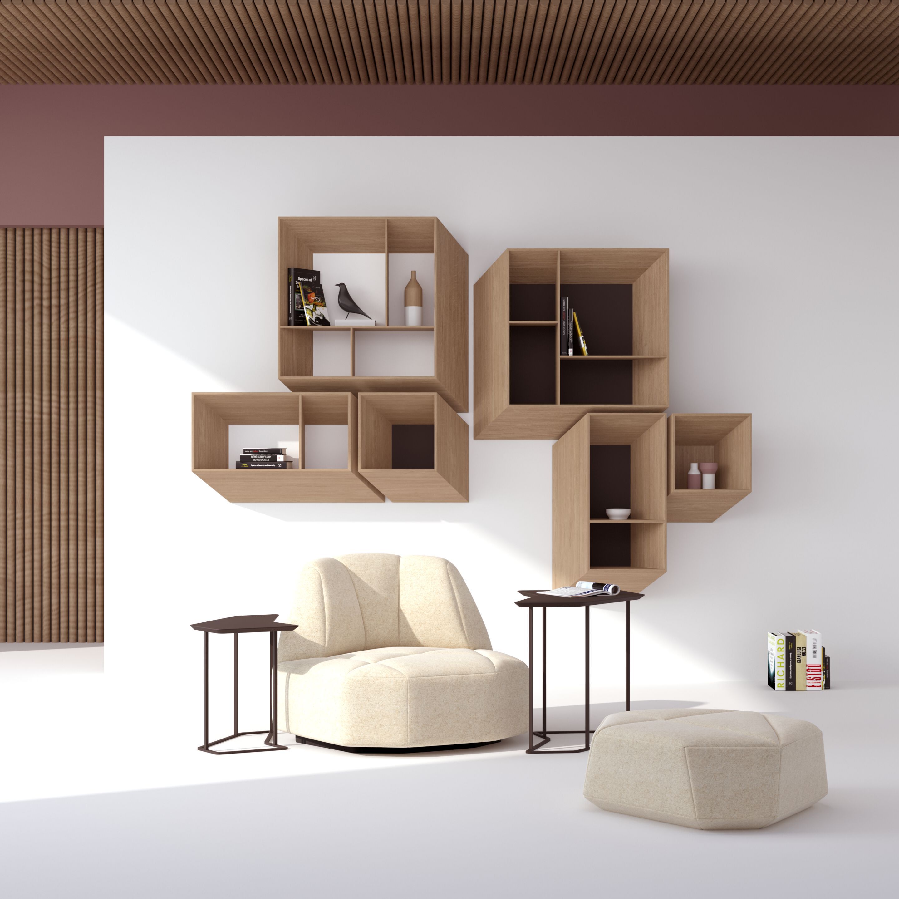 Деревянный навесной шкаф FID Paris OPTIC LONG ARCH-00111547 - Вид №1