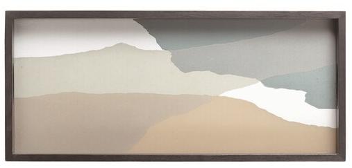 Ethnicraft Прямоугольный поднос из дерева и стекла Wabi sabi 20465 - Вид №1