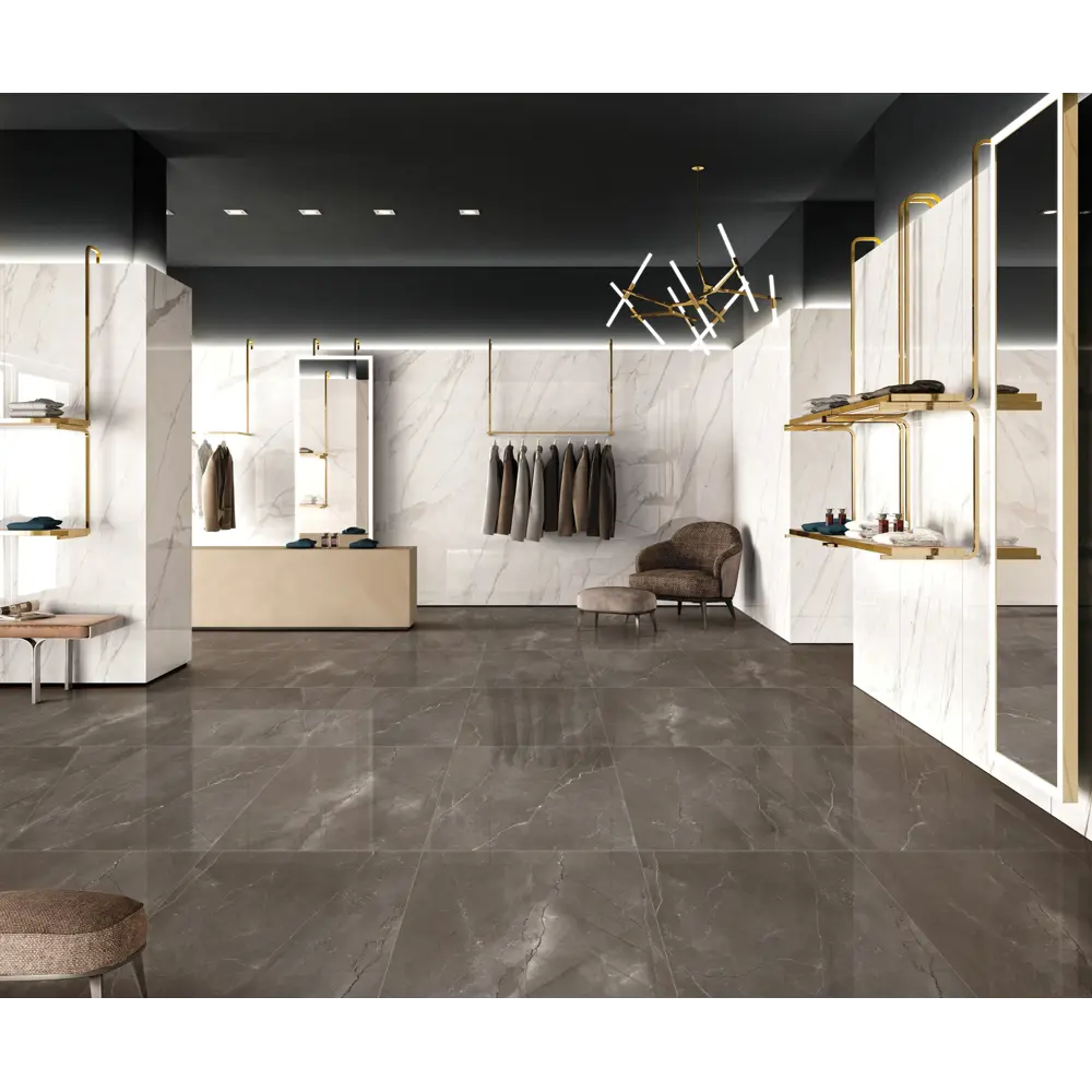 Керамогранит Arcadia Ceramica Pulpis Nero 60x60 см 1.44 м² глянцевый цвет черный 84855266 STLM-2172557 - Вид №5