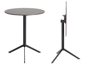 Круглый стол для бистро с откидным верхом