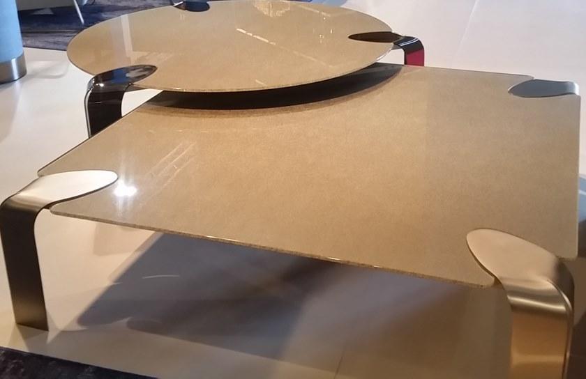 F.lli Orsenigo Круглый журнальный столик из хрусталя Flow Fl19 - Вид №3