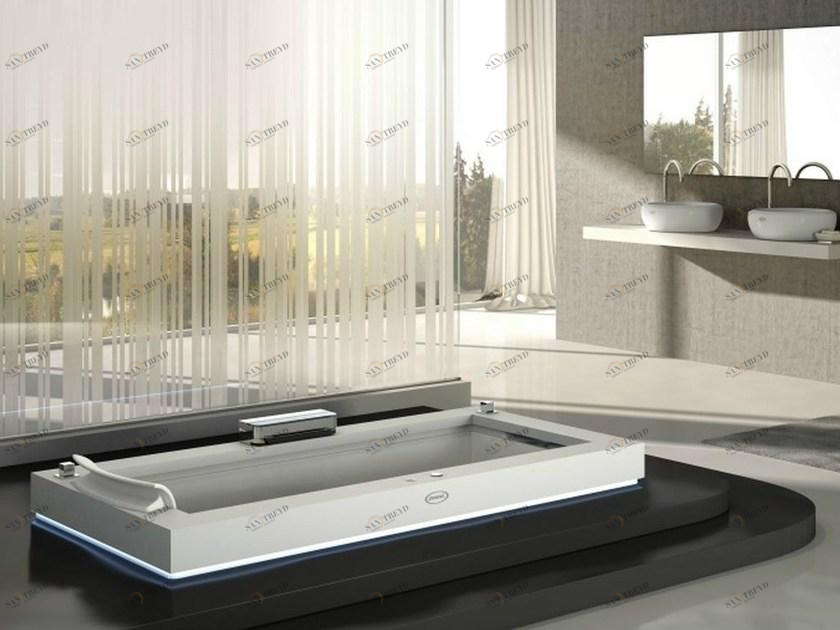 Jacuzzi® Встраиваемая гидромассажная ванна из Corian® Aura sun-id-1372809