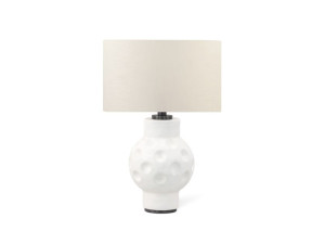 Гипсовая настольная лампа