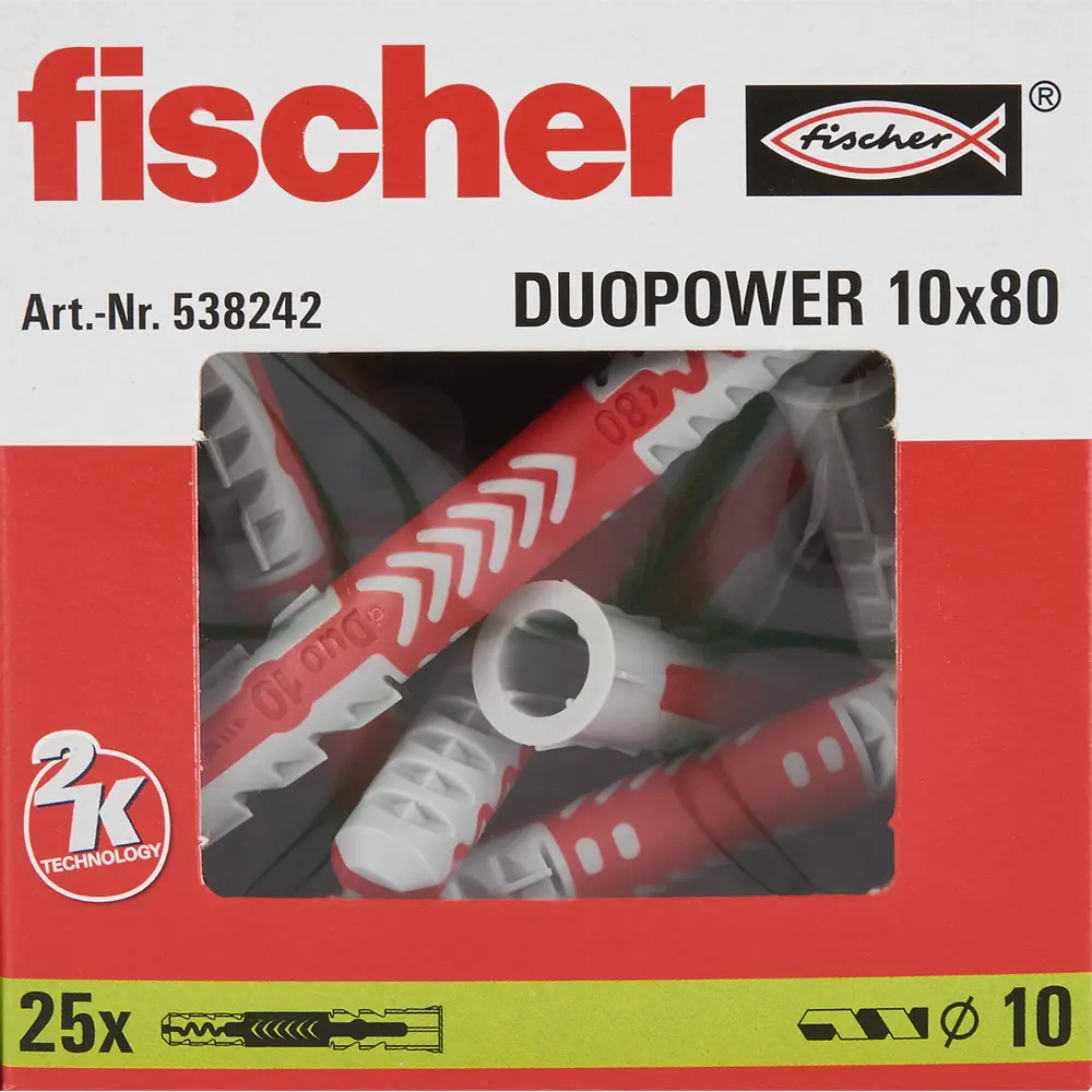 ДЮБ УН НЕЙЛ 10x80 25ШТ FISCHER DUO 82160539 STLM-2197279 Santreyd  - Вид №3