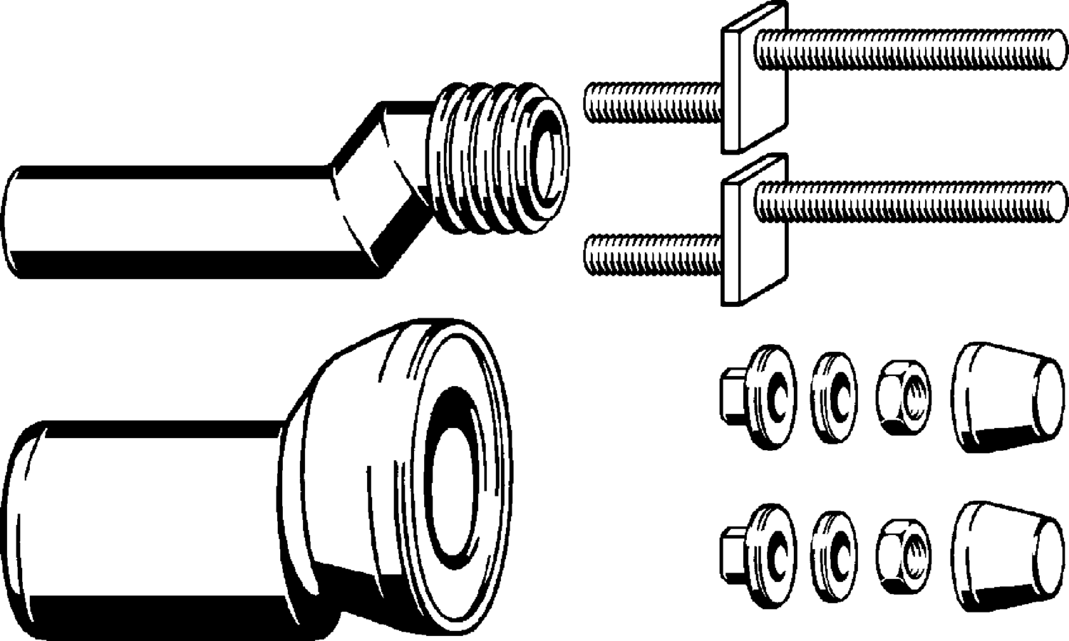 Системная техника  Аксессуары/запасные части  Принадлежности для дренажной техники  Наборы для подключения VIEGA 344 382 Модель 8094 Santreyd  - Вид №1