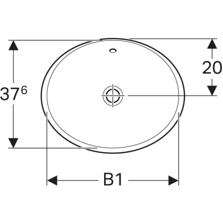 500.708.01.2 Встраиваемая раковина Geberit VariForm овальной формы Geberit  - Вид №2
