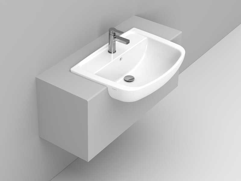 Керамическая раковина с переливом Ceramica Dolomite EURO ARCH-00145357 - Вид №1