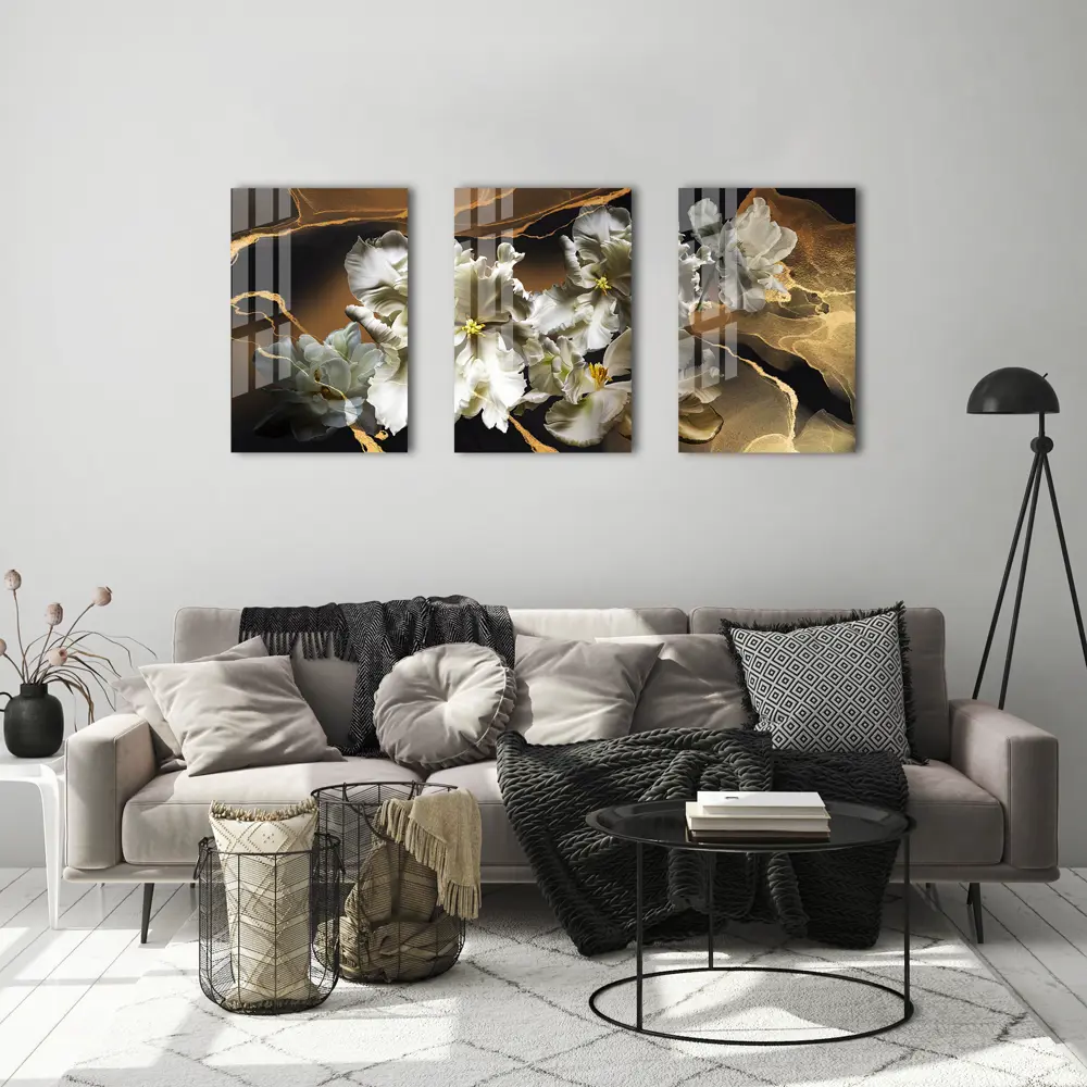 Картина на стекле Белые ирисы 3 40x60 см 85282965 STLM-2004709 ARTABOSKO  - Вид №4