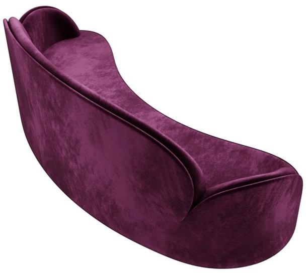 Scarlet Splendour Изогнутый 3-местный тканевый диван Strings St03 - Вид №3