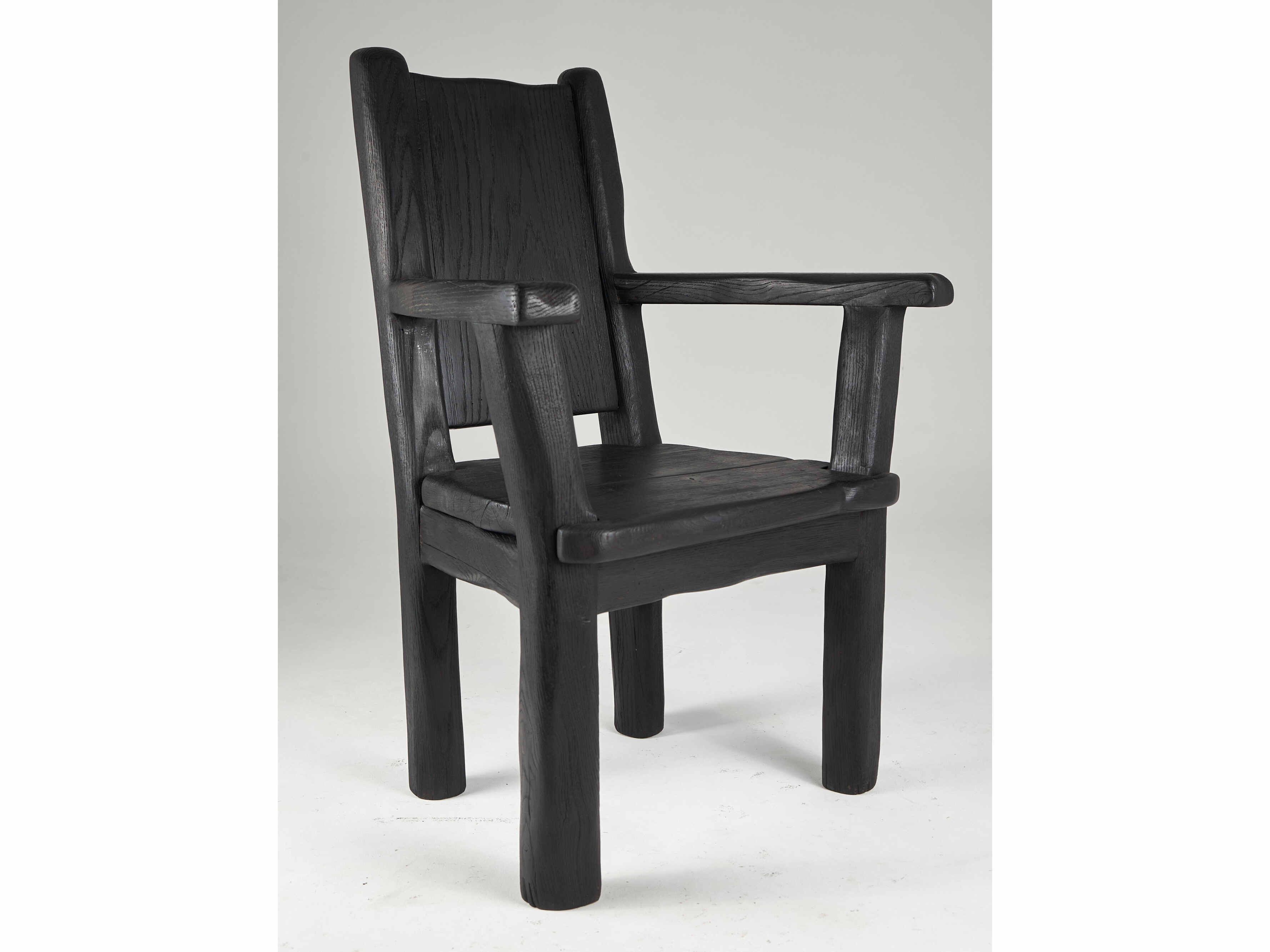 Дубовый стул с подлокотниками Logniture Leszy ARCH-00126037 - Вид №9