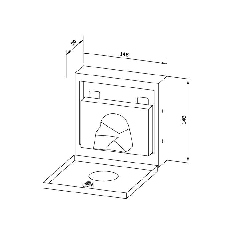 728510 Диспенсер для гигиенических сумок WP256 WAGNER_EWAR A-LINE Wagner Ewar  - Вид №1