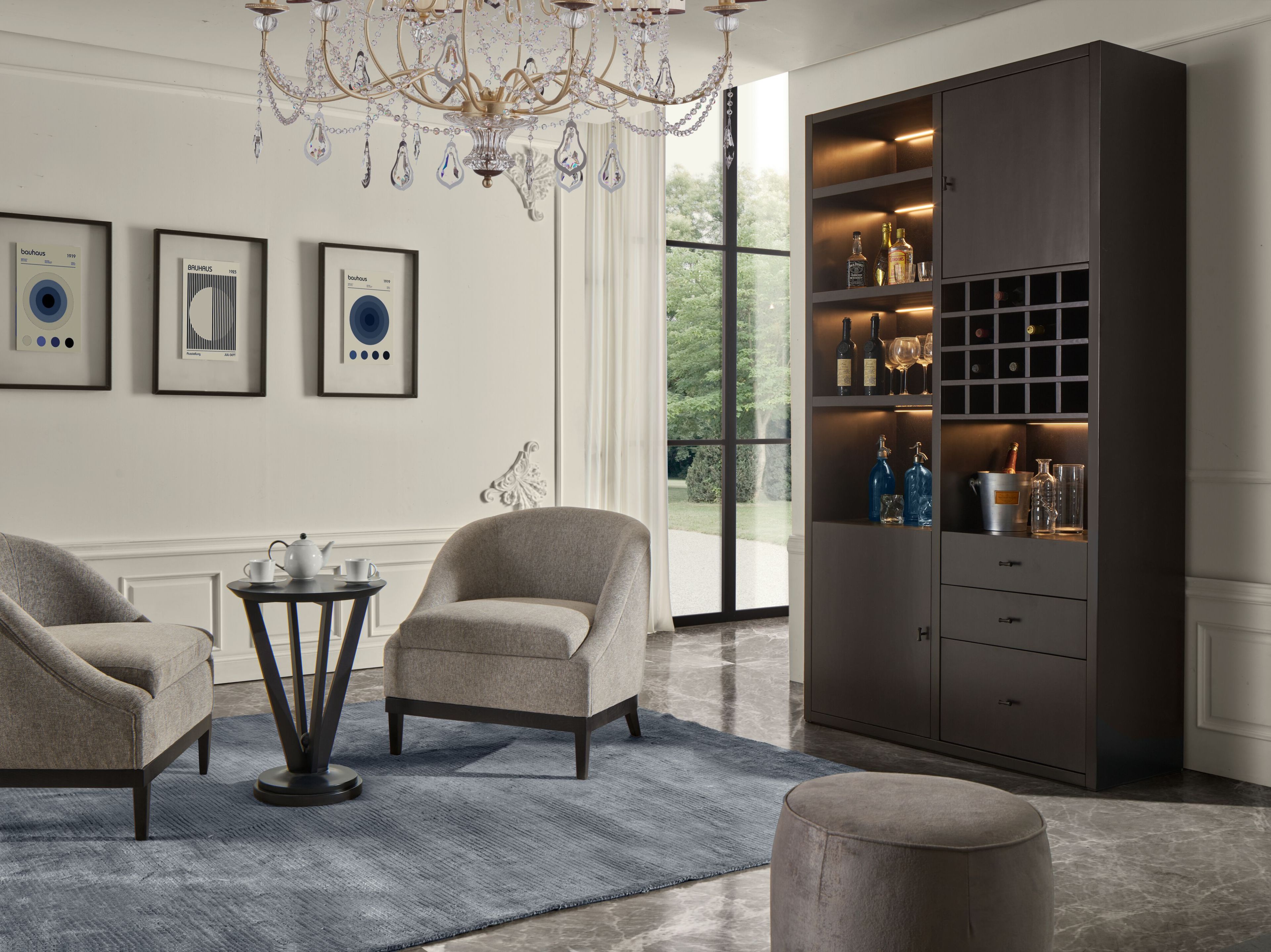 Деревянный барный шкаф со встроенным освещением GUERRA VANNI Studio Privè ARCH-00076341 - Вид №1