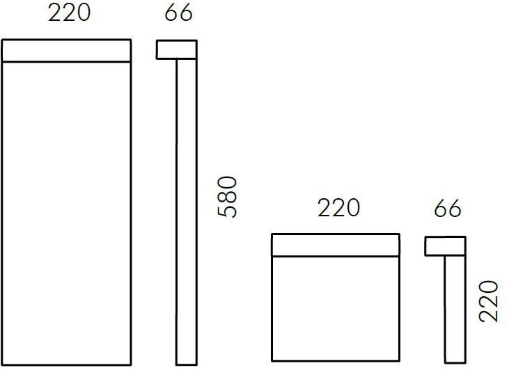 SIMES Светодиодный деревянный столбик Look wood sun-id-1478471 - Вид №4