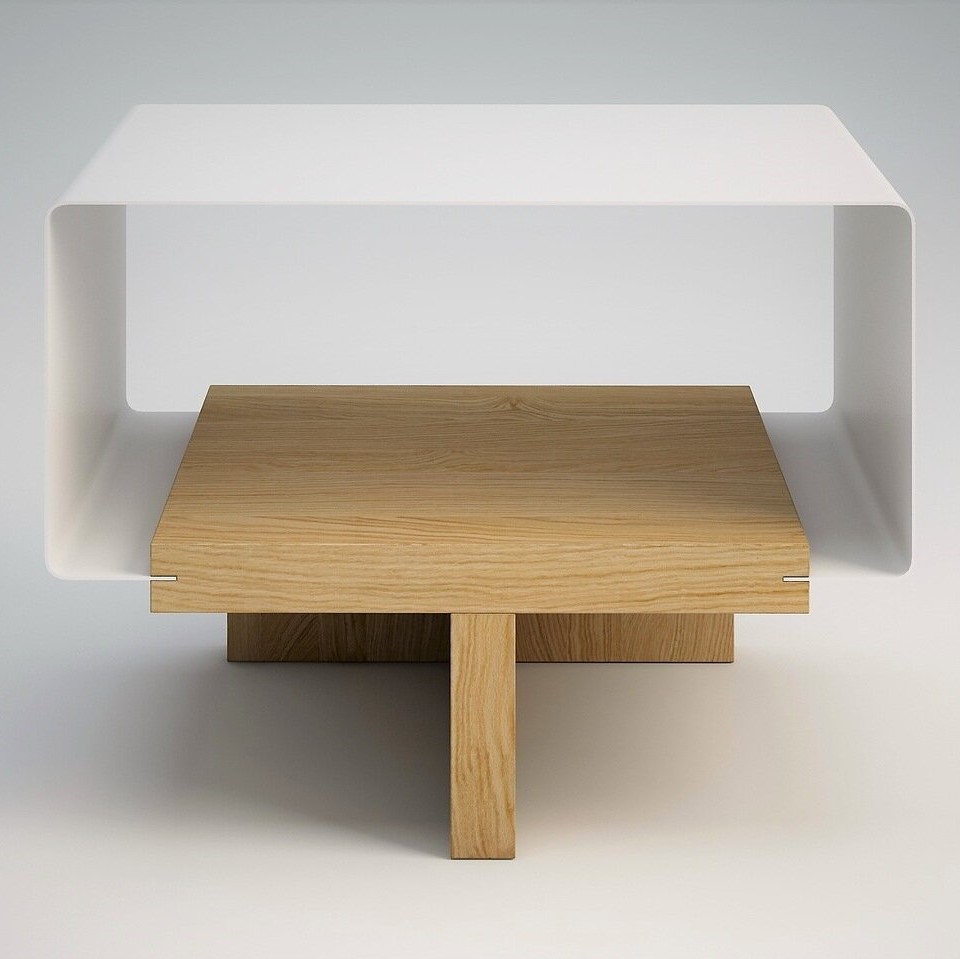 Тумбочка прикроватная белая Tesla-А BRAGIN DESIGN  256625 Белый  - Вид №1