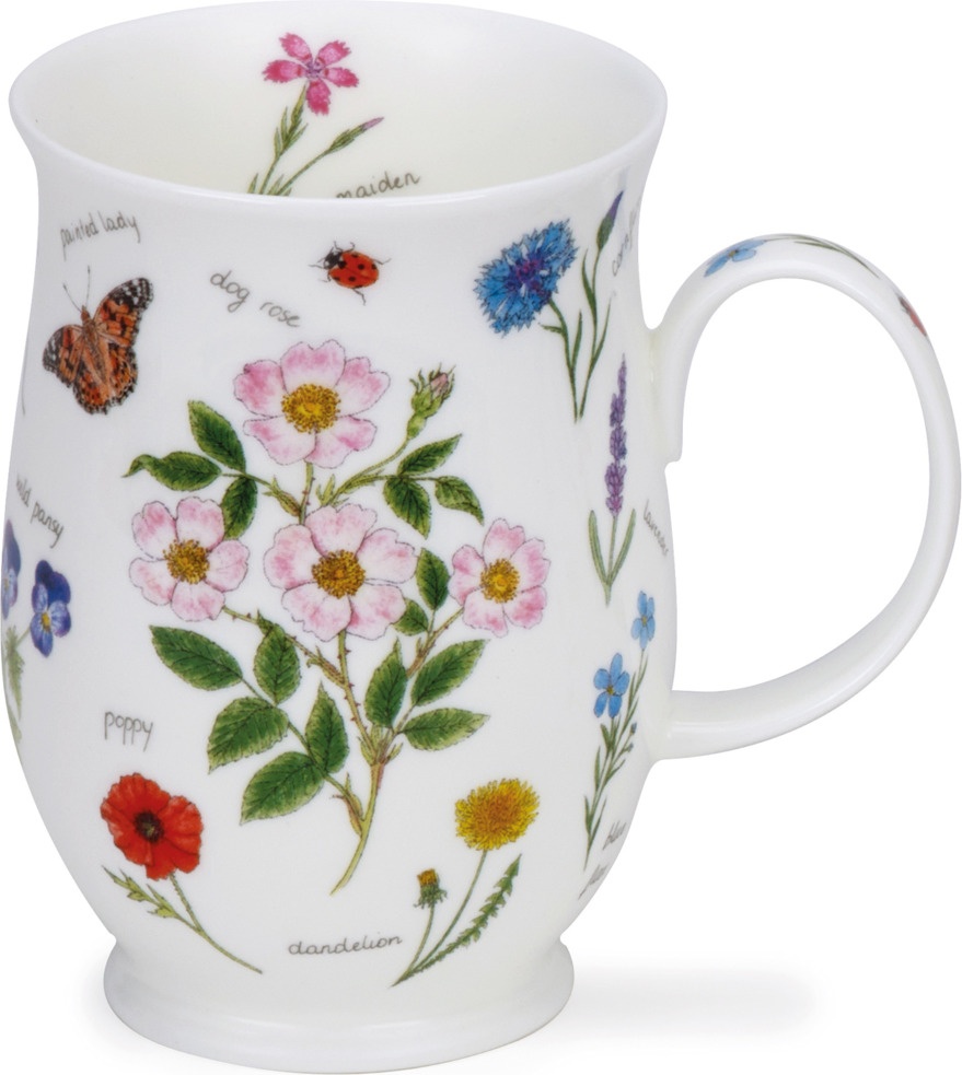10648660 Dunoon Кружка Dunoon "Флористический дневник.Шиповник.Саффолк" 310мл Фарфор костяной 