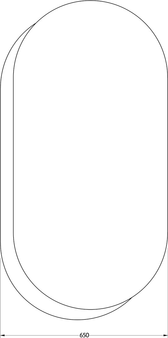 BY 0303 Зеркало на стеклянном основании EVOFORM Double - Вид №1