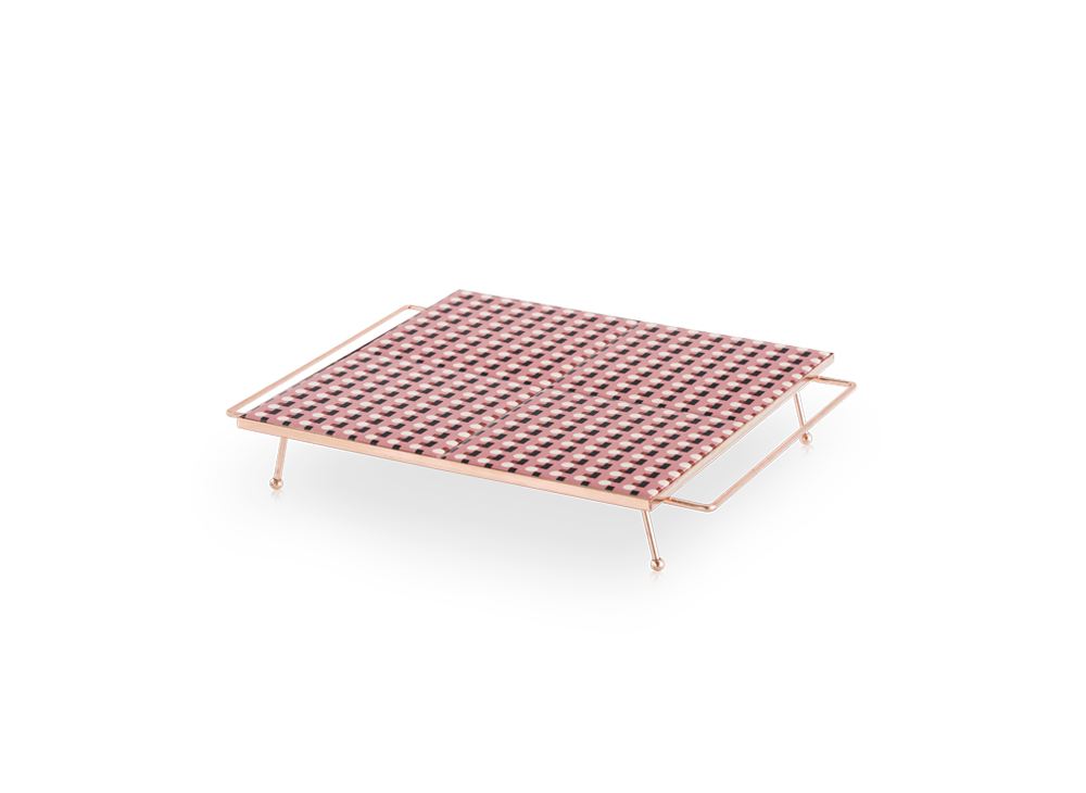 100554 Поднос квадратный Pink 30x30 GAN Mix & Match  - Вид №2