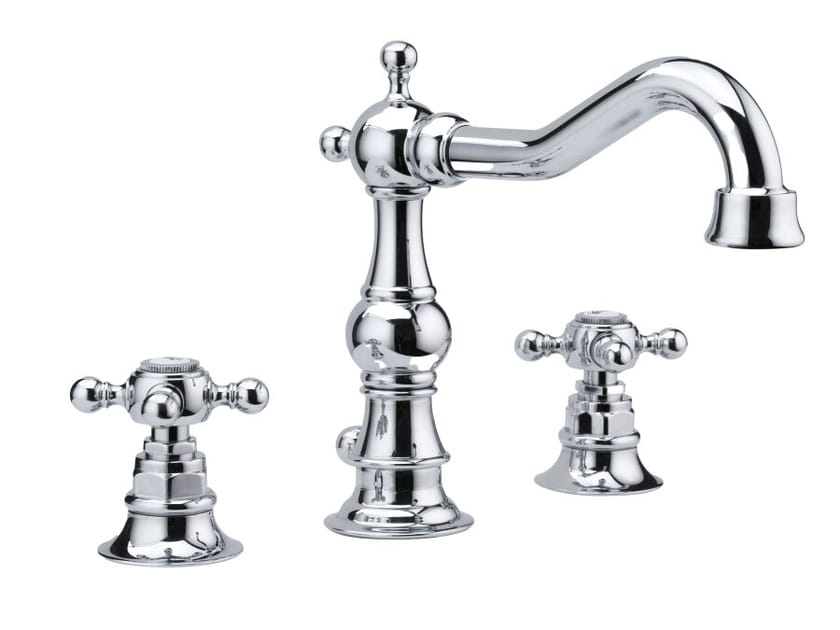 Смеситель для раковины с 3 отверстиями и автоматическим сливом Gaia Mobili Complements ARCH-00066913