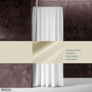 DV-GCS200-230-GUA02 Занавеска для душа Guardian, длина 200 см, ширина 230 см. яичная скорлупа PHOS