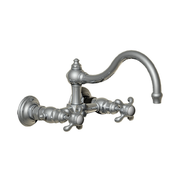 7102 Смеситель для мойки настенный на 2 отверстия / поперечное сечение / без слива HORUS Range Montmartre 