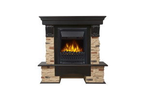15829051 Портал камень сланец натуральный, шпон темный дуб НС-1158492 Firelight Pietra Classic