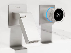 Настенный смеситель для раковины с 2 отверстиями