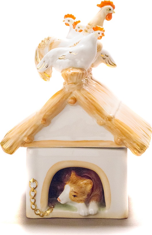 10618100 Дулевский фарфор Скульптура "На птичнике" Фарфор 