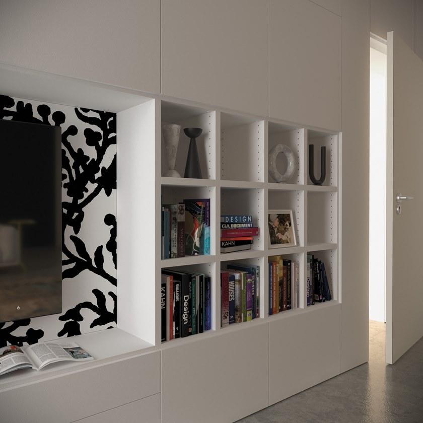 De Rosso Тумба под ТВ с книжным шкафом на заказ Alfabeto sun-id-1488876 - Вид №4