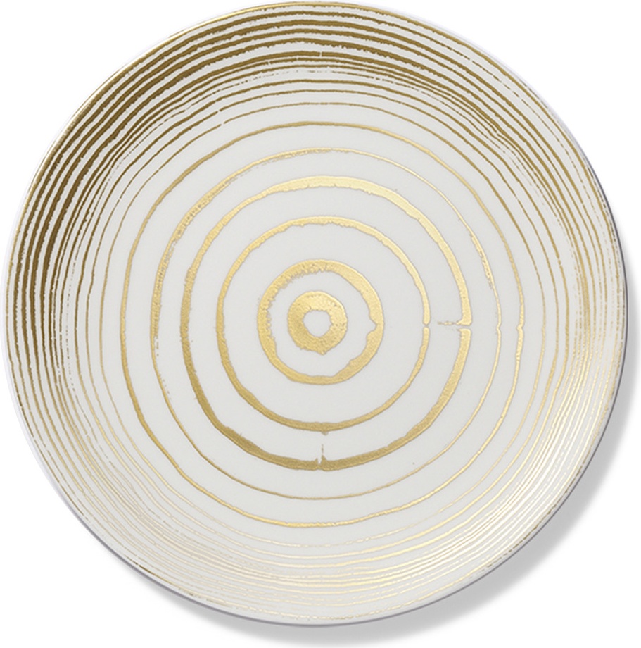 10673956 Dibbern Тарелка обеденная Dibbern Золотые кольца 28см, фарфор Фарфор 