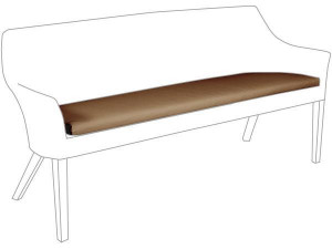 10.00.1526 Подушка на скамейку Tortuga Outdoor sahara 3-х местная Mbm