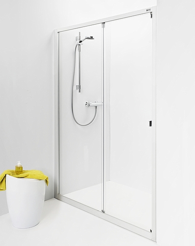 4981032155 Раздвижная дверь IDO Showerama 8-1, матовые профили / прозрачное стекло, 1550 мм 