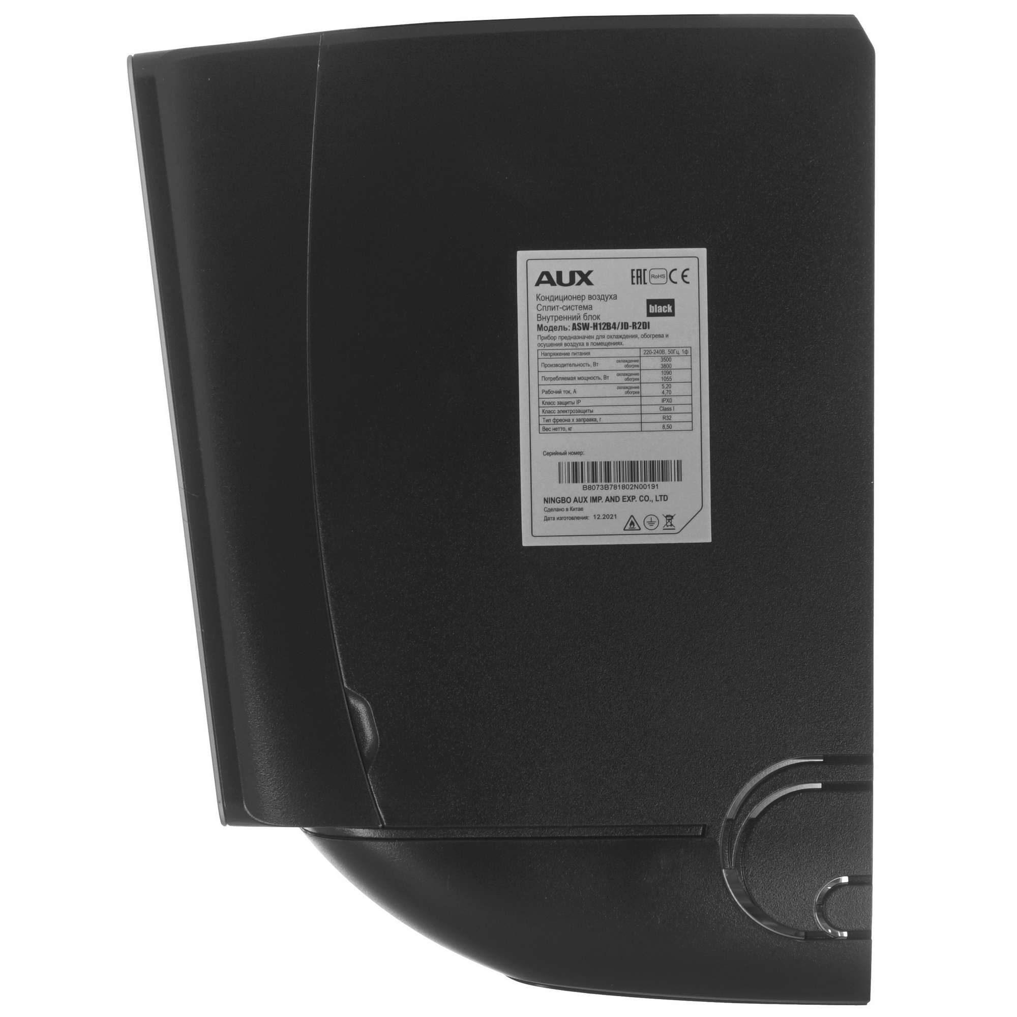5361795 Кондиционер настенный сплит-система AUX ASW-H12B4/JD-R2DI/AS-H12B4/JD-R2DI черный STDN-0136681 - Вид №2