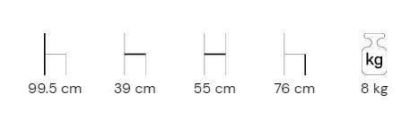 Высокий садовый стул со спинкой DRIGANI Опера ARCH-00082662 - Вид №2