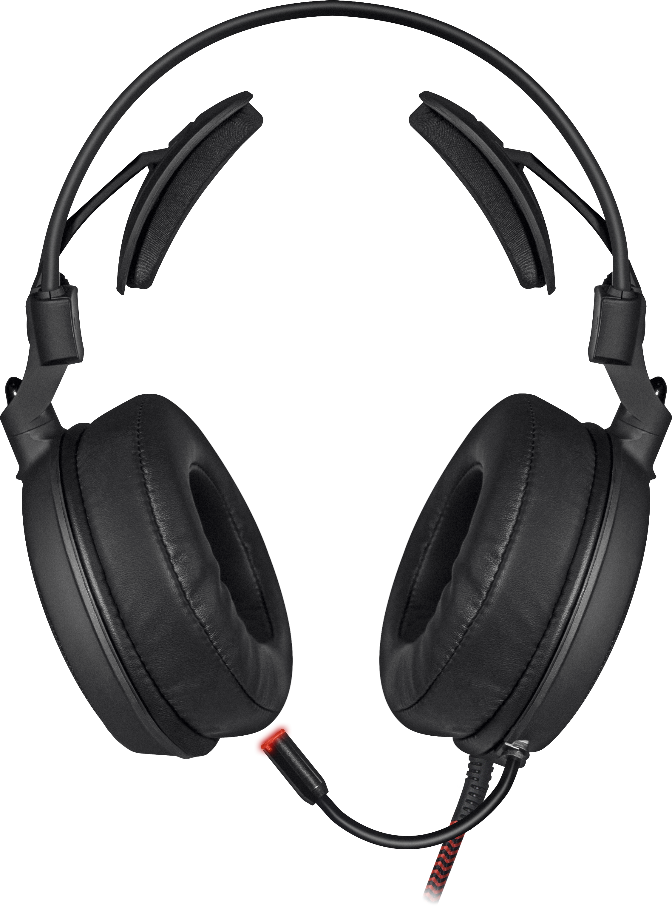 64213 игровая гарнитура delirium черный+красный, провод 2 м Redragon Santreyd  - Вид №2