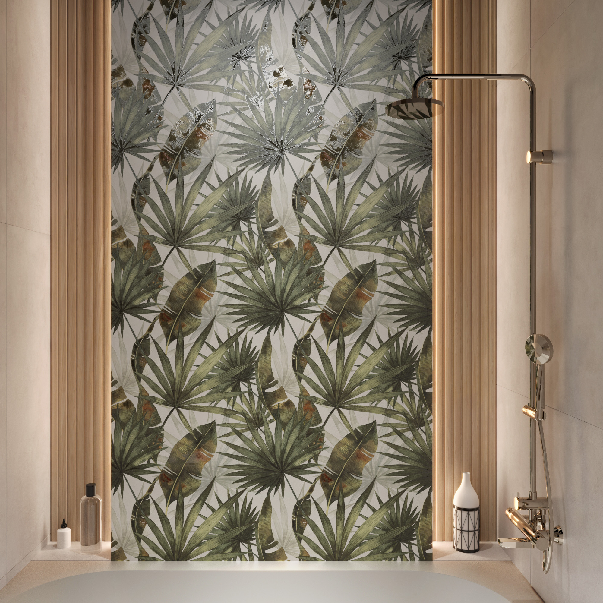 Керамогранит BIERZO WHITE DECOR 60х120 Creanza GL1003-D