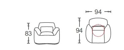 Тканевое кресло с подлокотниками CAMPO DE' FIORI CL383 ARCH-00094472 - Вид №8