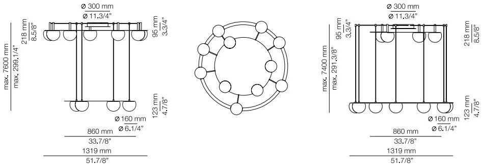 Estiluz Led люстра Circ T-3815 - t-3816 - Вид №10