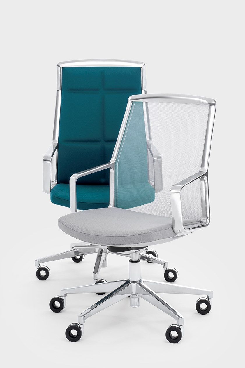 Кожаный регулируемый по высоте офисный стул с колесами Viganò Adele ARCH-00012445 - Вид №4