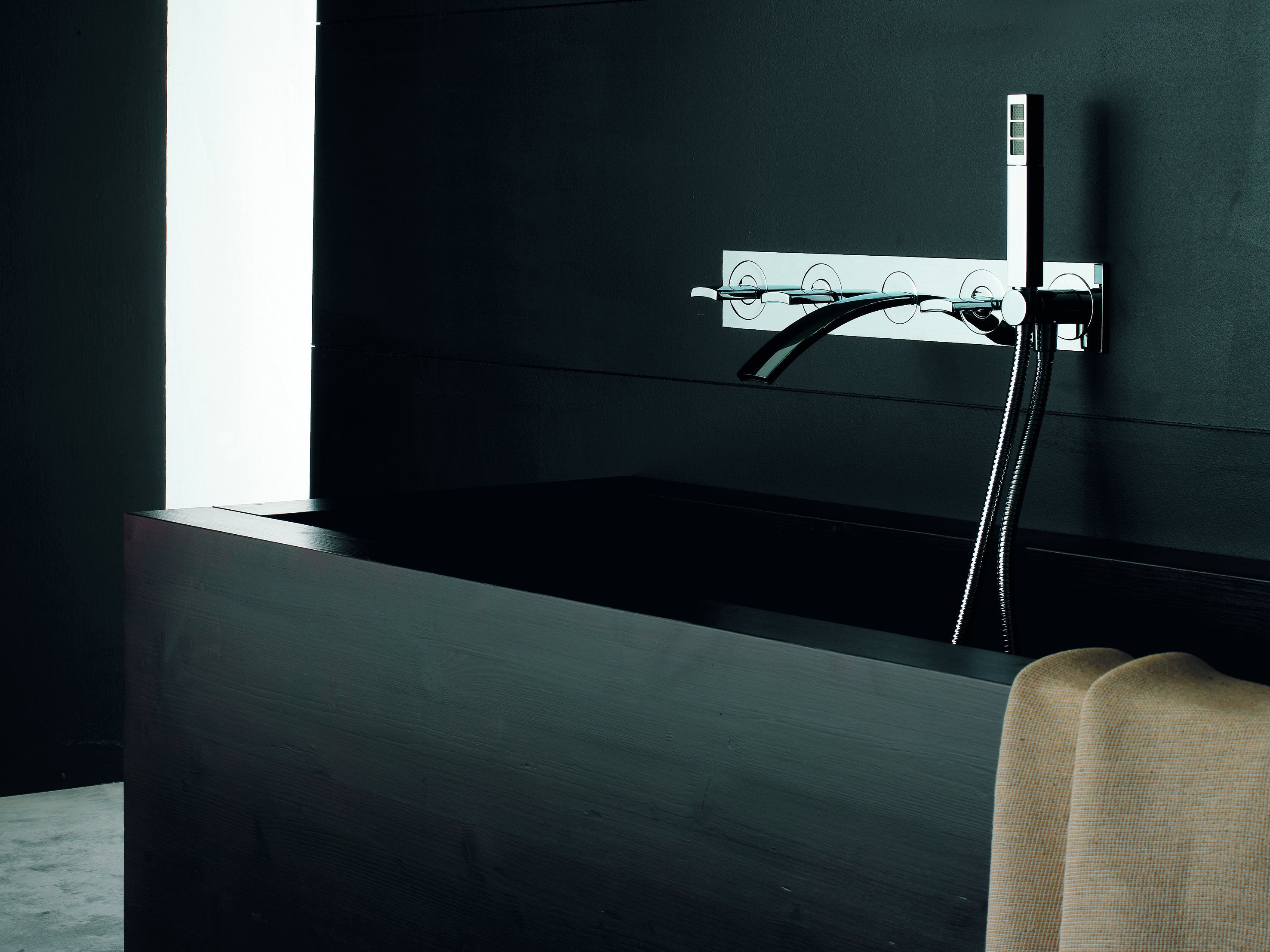 Настенный набор для ванны с ручным душем с пластиной Zazzeri ARCH-00134780 - Вид №1