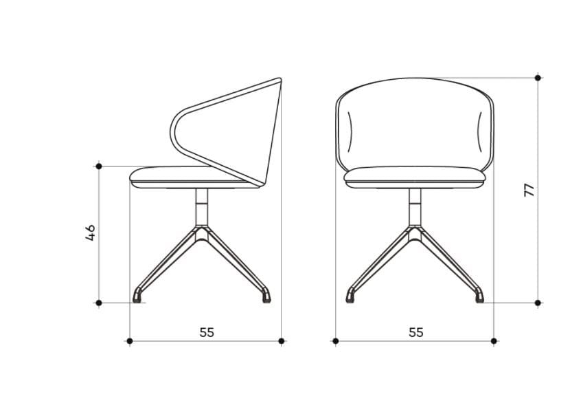 Ткань спиц поворотный стул arrmet ARCH-00076262 - Вид №4