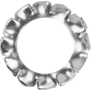 Шайба DIN6798А 4 мм нержавеющая сталь А2, 10 шт.