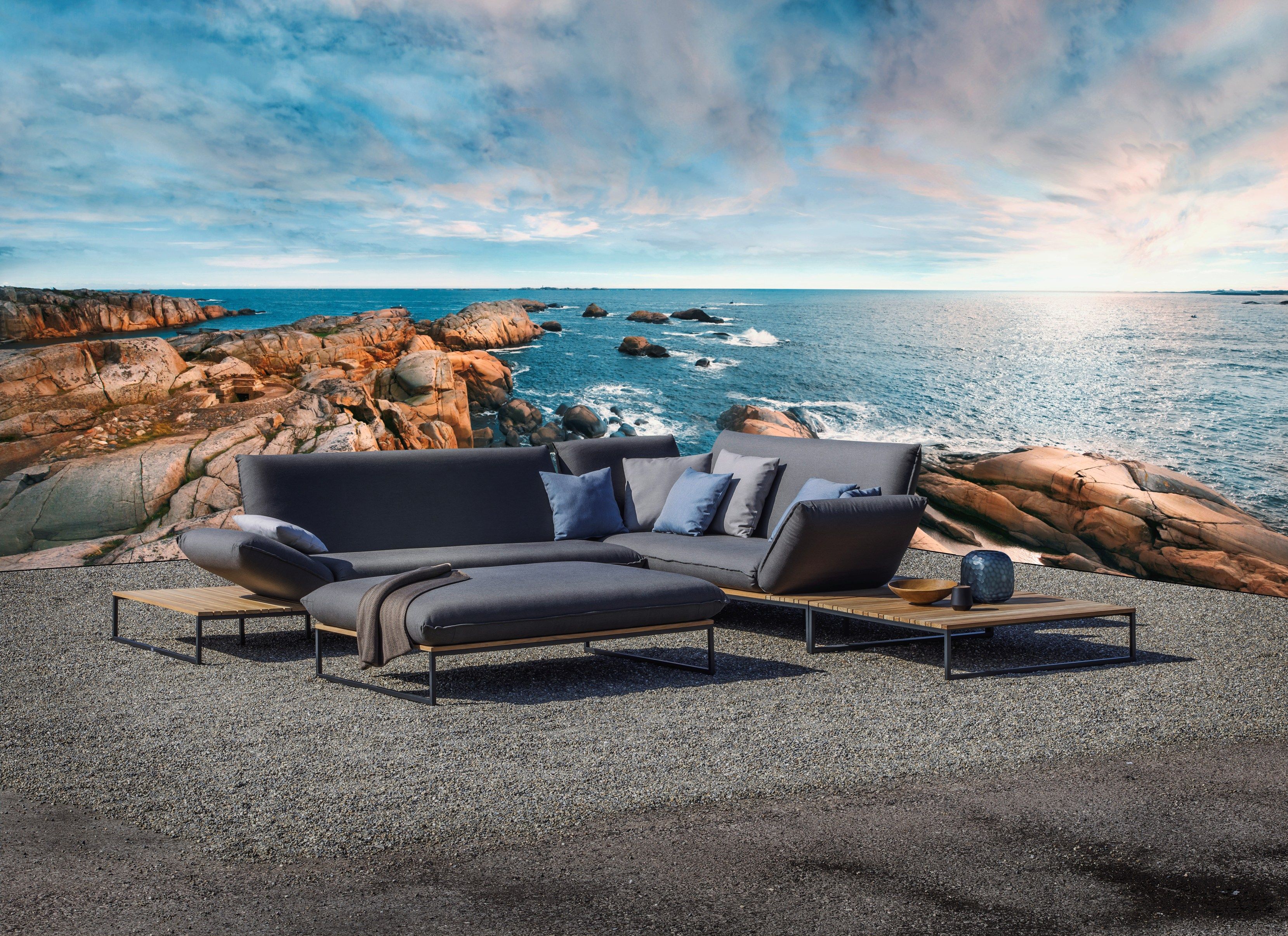 3-местный садовый диван с откидной спинкой из ткани FISCHER MÖBEL Флора ARCH-00146840 - Вид №21