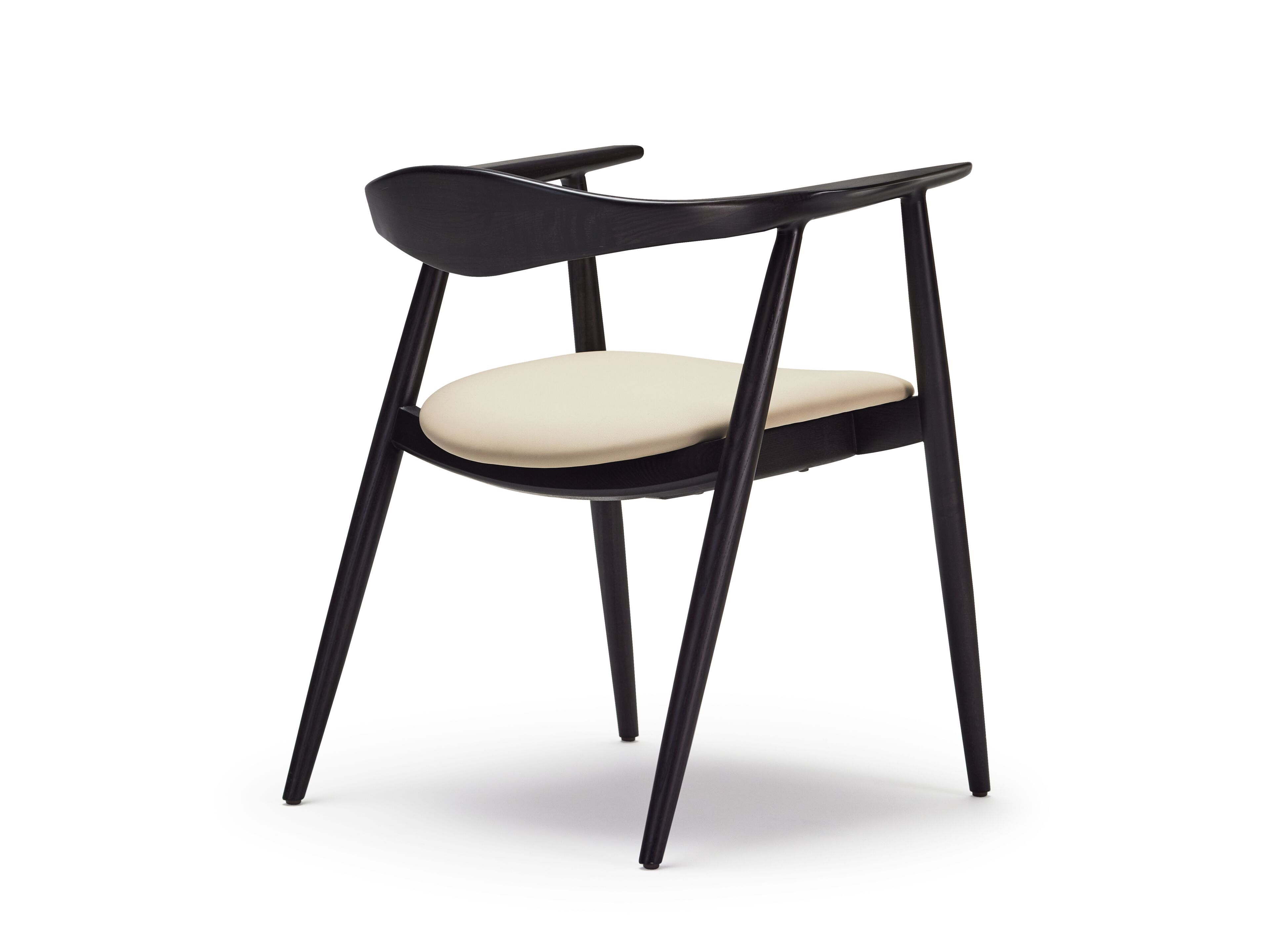 Стул из ясеня с подлокотниками и встроенной подушкой Papell Design гостиница ARCH-00142853 - Вид №6