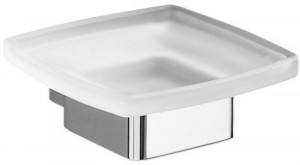 5411(13) Gedy G-Lounge, настенная стеклянная мыльница, цвет хром